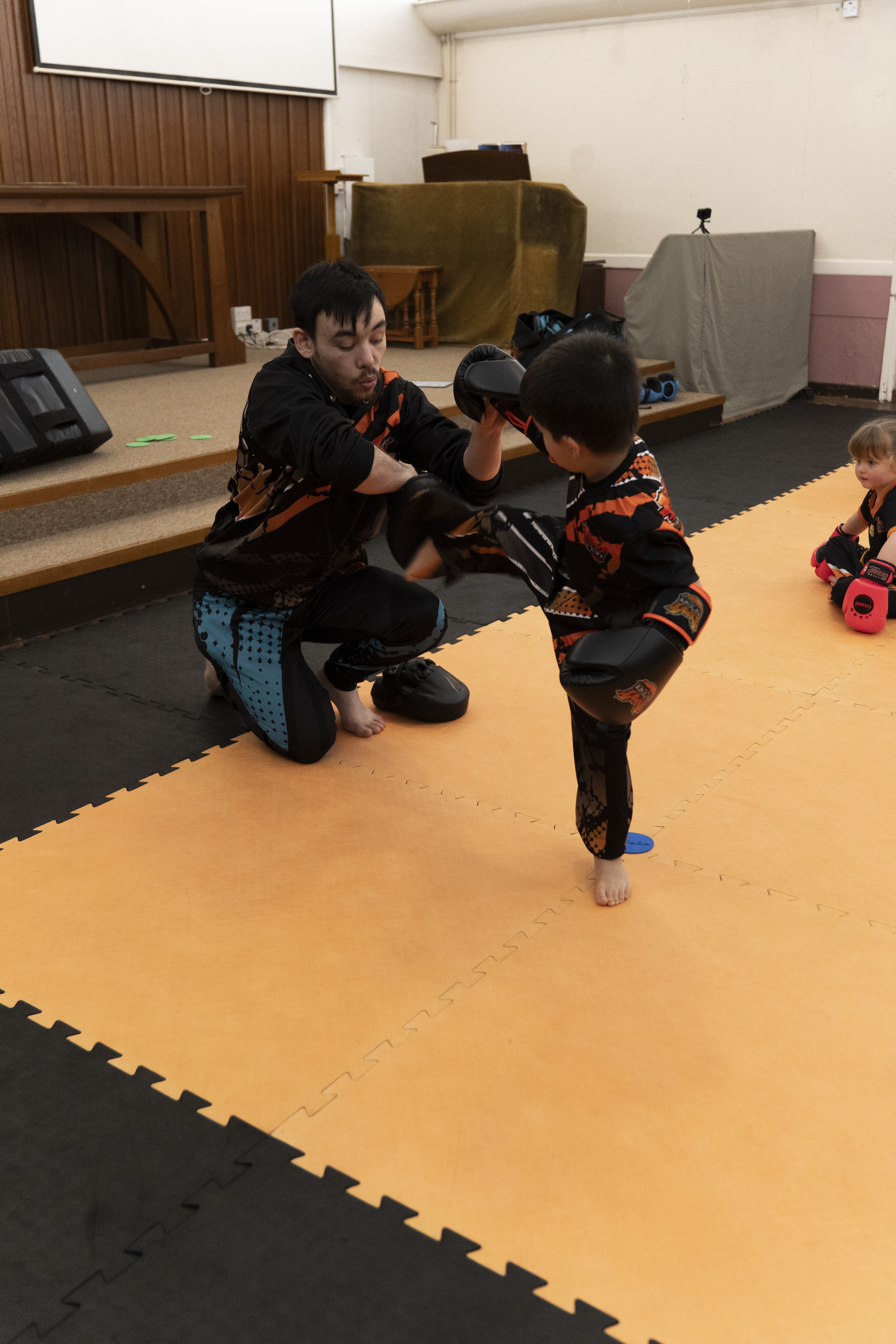 Kids kickboxing class