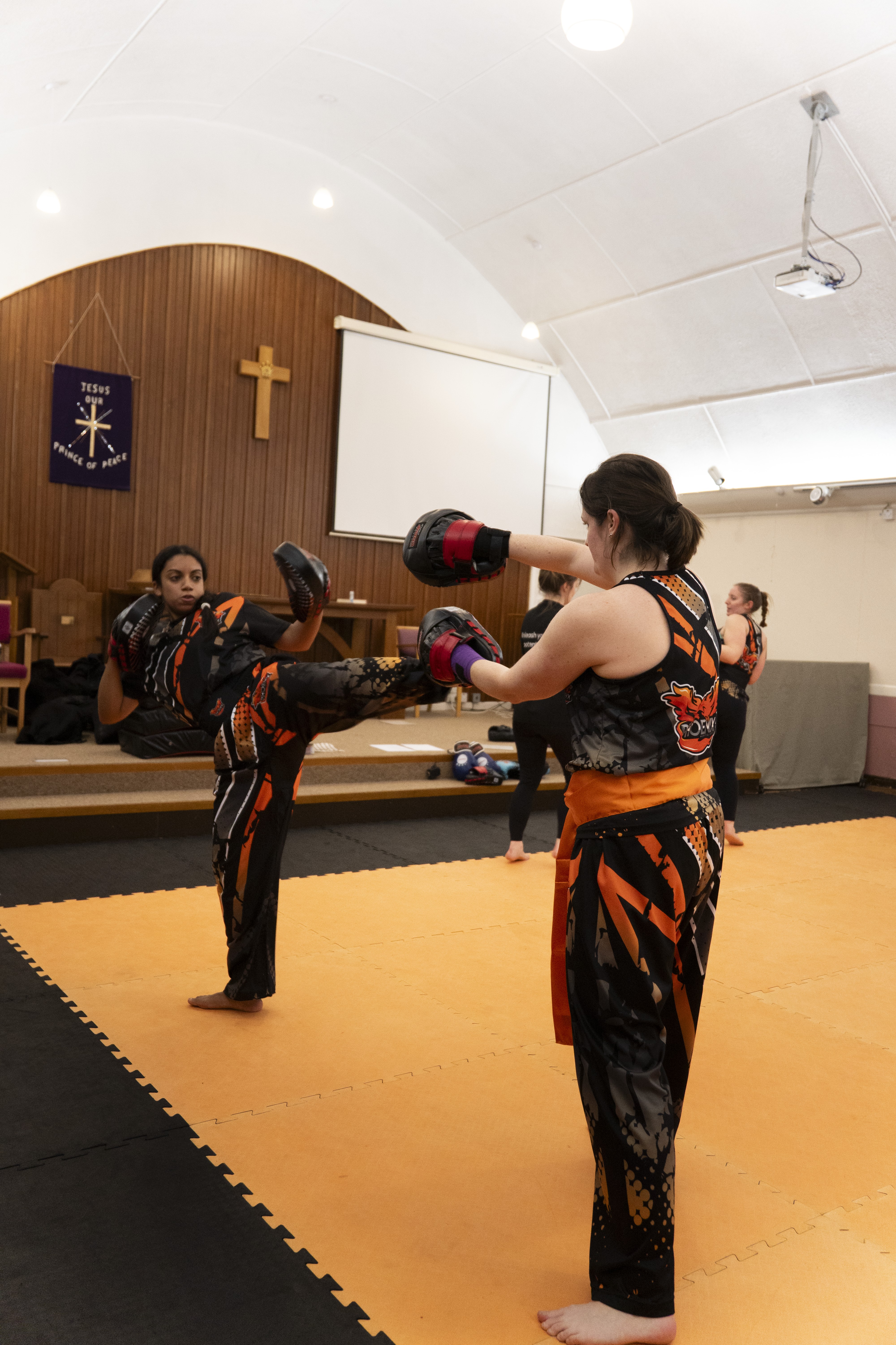 Ladies kickboxing class in Chelmsford