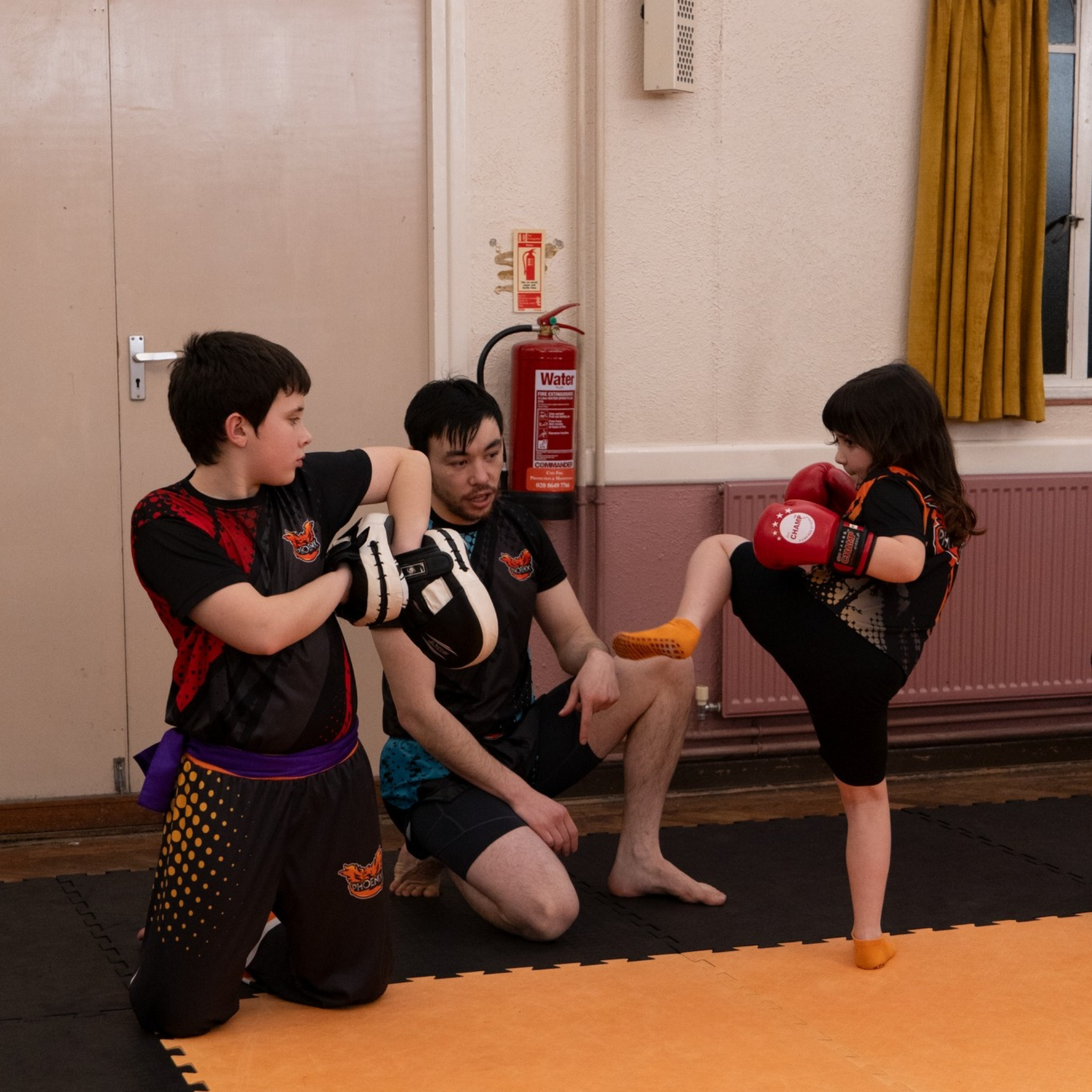 Junior students receiving direct coaching