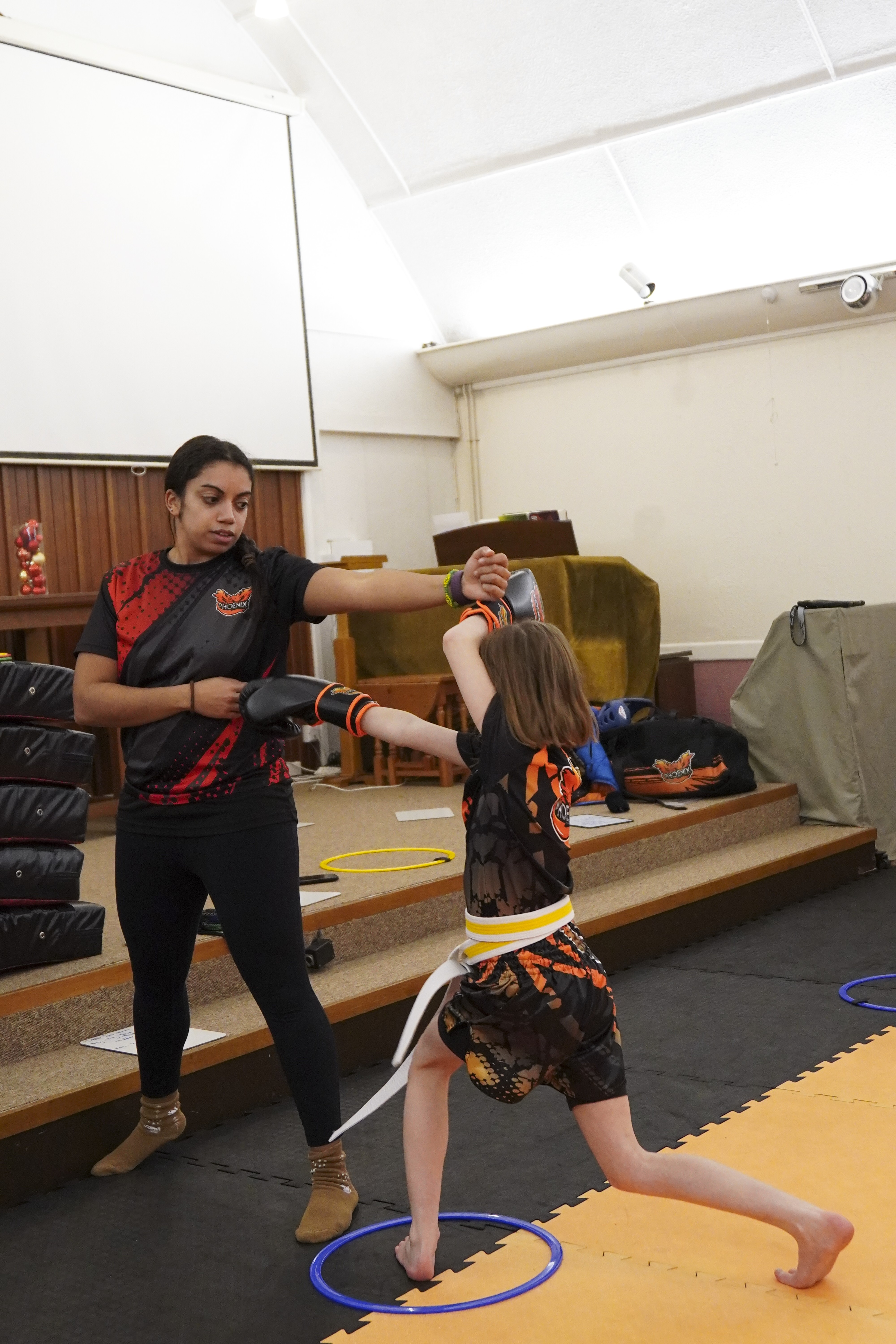 Junior students progressing through structured partner work