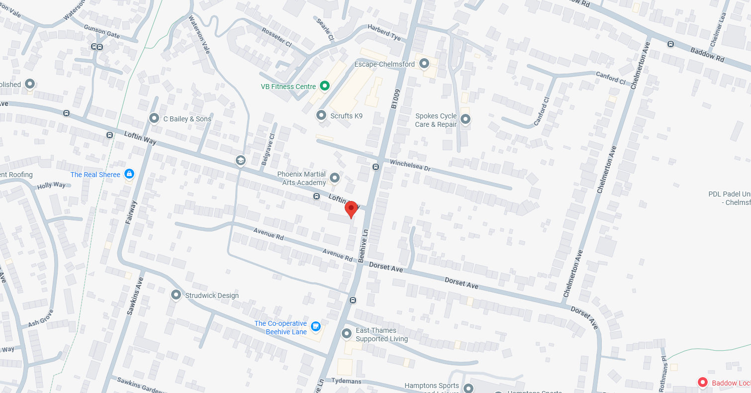 Google Maps screenshot showing St. Paul's Church in Chelmsford